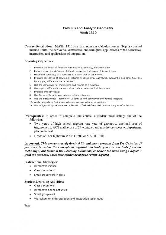 picture Geometry Pdf 166290 | Syllabus 1310 General