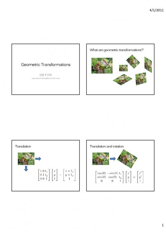 picture_Geometric Transformations Pdf 166467 | Transformations