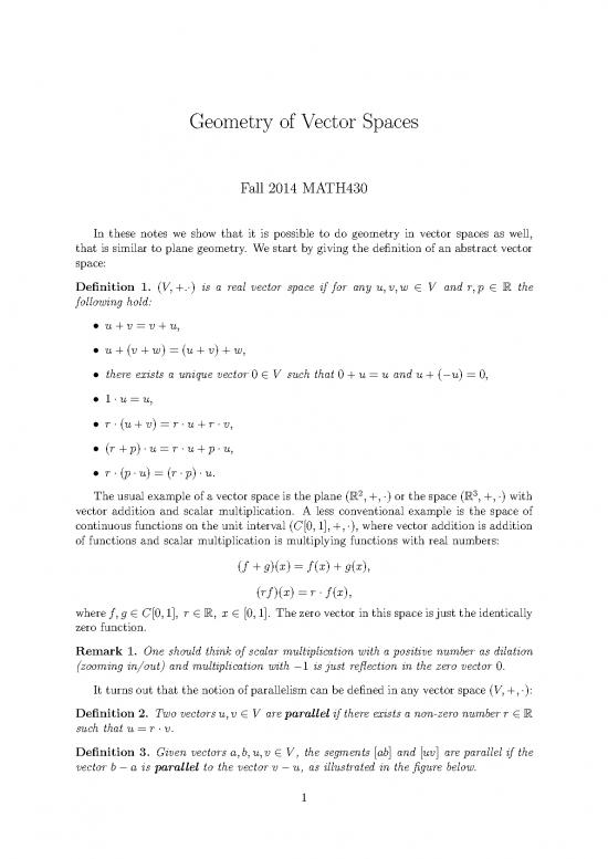 picture Geometry Pdf 168202 | Vectorspaces