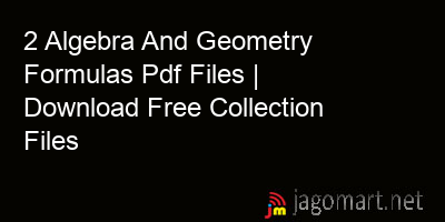 picture 2 Algebra And Geometry Formulas Pdf Files | Download Free Collection Files