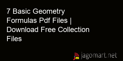 picture 7 Basic Geometry Formulas Pdf Files | Download Free Collection Files