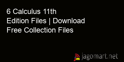 picture 6 Calculus 11th Edition Files | Download Free Collection Files