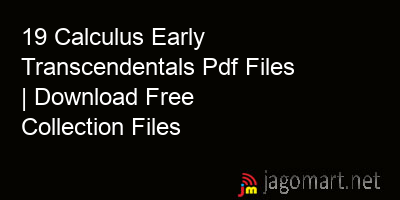 picture 19 Calculus Early Transcendentals Pdf Files | Download Free Collection Files