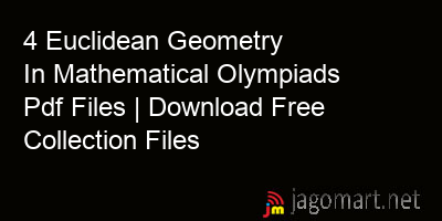 picture 4 Euclidean Geometry In Mathematical Olympiads Pdf Files | Download Free Collection Files