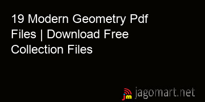picture 19 Modern Geometry Pdf Files | Download Free Collection Files