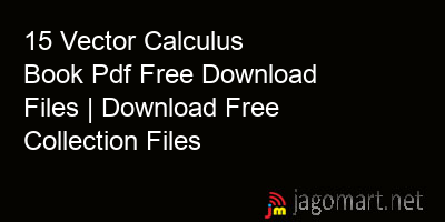 picture 15 Vector Calculus Book Pdf Free Download Files | Download Free Collection Files