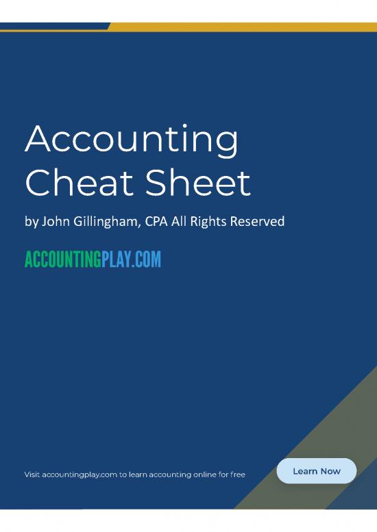 picture_2015 4 26 Accounting Cheat Sheet John Gillingham All Rights Reserved Posted 4 27 2015