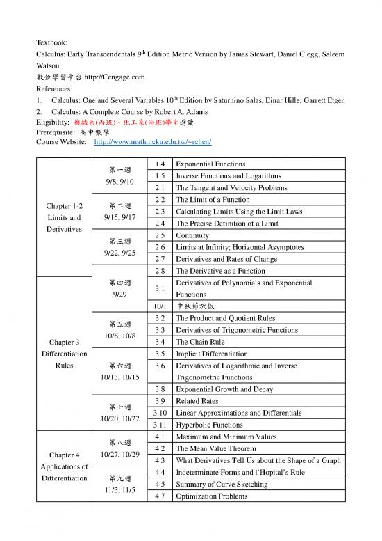 picture Derivatives Calculus Pdf 171498 | 2020 Fall Calculus (metric Version) Syllabus