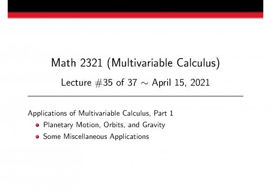 picture1_Calculus Pdf Download 171322 | 2321 Lecture 35 Applications Of Multivariable Calculus Part1