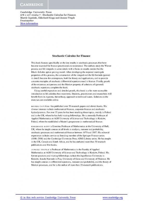 picture Calculus Pdf 169636 | 9781107002647 Frontmatter