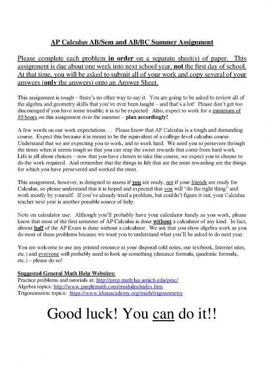 picture1_Calculus Pdf 169446 | Ap Calculus Ab Seminar Ab Bc  Bhs Summer Assignment 20 21 Updated