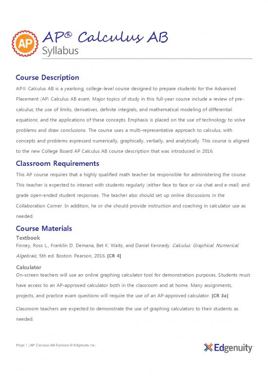 picture Calculus Pdf 170242 | Apcalculusab Syllabus