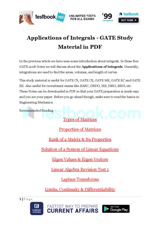 picture_Differentiation Pdf 169492 | Applications Of Integrals Gate Study Material In Pdf 2