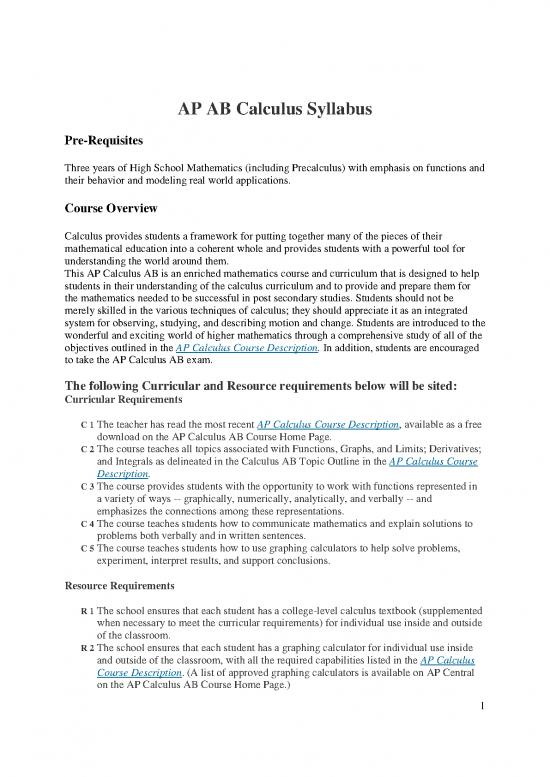 picture Calculus Pdf 170583 | Approved Apcalculus Curriculum