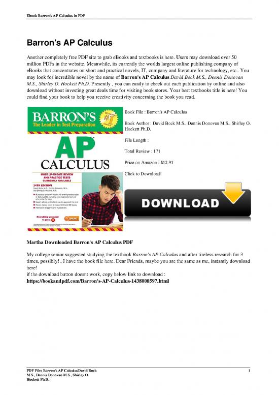 picture_Calculus Book Pdf 171005 | Barron S Ap Calculus By David Bock Ms Dennis Donovan Ms Shirley O Hockett Phd