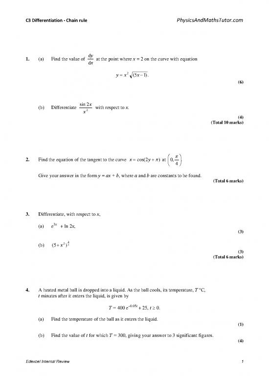 picture1_Differentiation Pdf 169956 | C3 Differentiation   Chain Rule