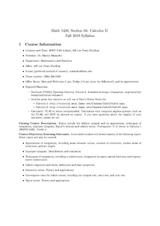 picture_Calculus Pdf 170723 | Calc2 Fall2019 Syllabus 330pm