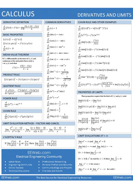 picture1_Calculus Pdf 170250 | Calculus Derivatives Limits