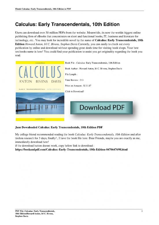 picture_Calculus Pdf 169188 | Calculus Early Transcendentals 10th Edition By Howard Anton Irl C Bivens Stephen Davis