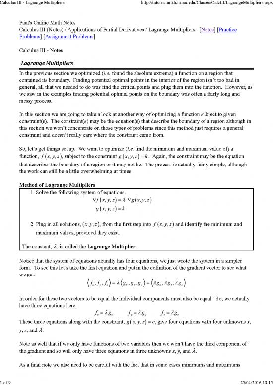 picture1_Calculus Pdf 169773 | Calculus Iii   Lagrange Multipliers
