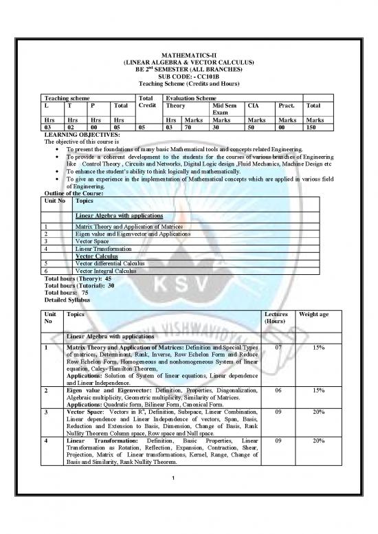 picture1_Calculus Pdf 169525 | Cc101b   Mathematics   Ii (linear Algebra & Vector Calculus)