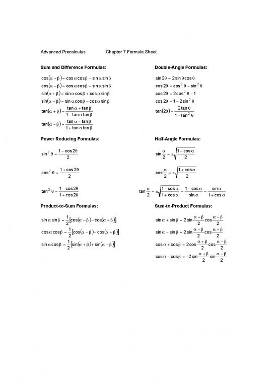 picture_Precalculus Pdf 170709 | Ch 7 Formula Sheet