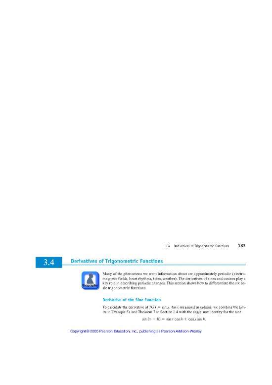 picture Differentiation Pdf 169644 | Derivative Of Trigonometric Functions