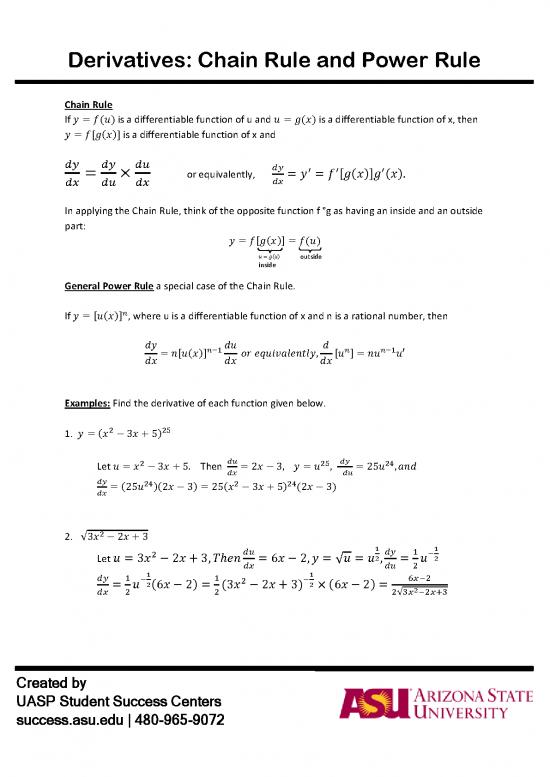 picture_Chain Rule Pdf 170058 | Derivatives Chainruleandpowerrule