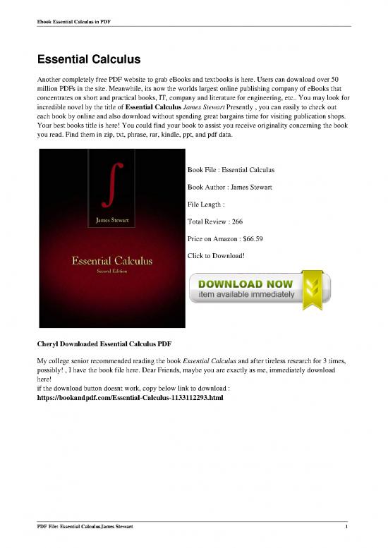 picture_Calculus Pdf 169681 | Essential Calculus By James Stewart