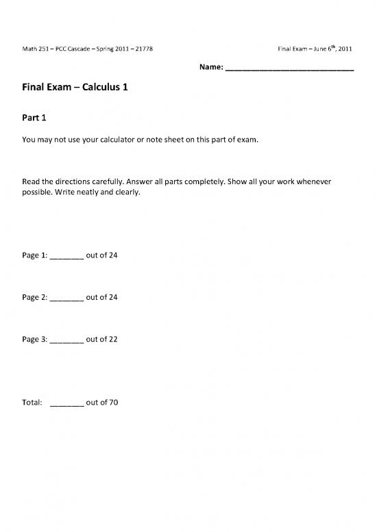 picture1_Calculus Pdf 169358 | Exam Final 251 Spring 2011