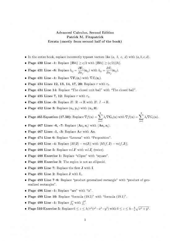 picture_Advanced Calculus Fitzpatrick Pdf 171141 | Fitzpatrick Advanced Calculus Errata