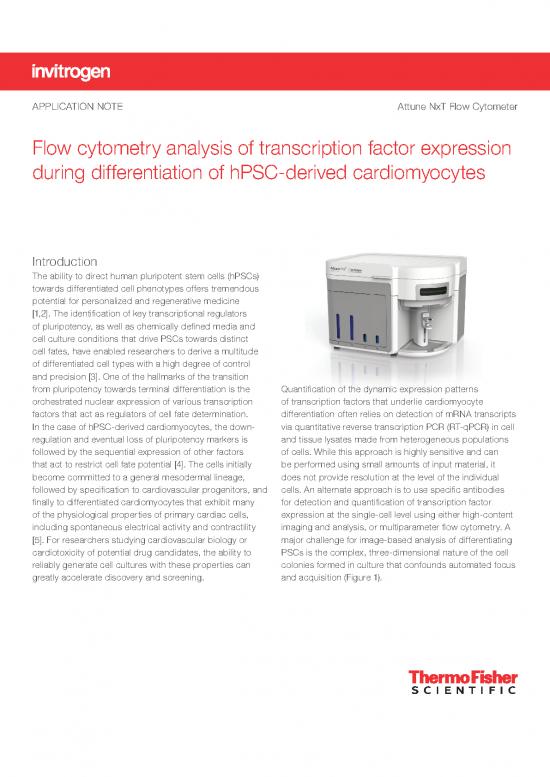picture1_Differentiation Pdf 169667 | Flow Cytometry Hpsc Cardiomyocytes App Note