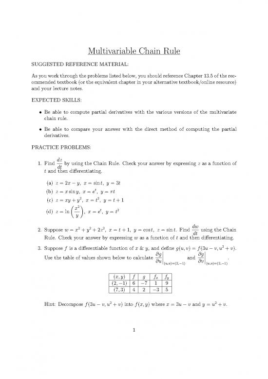 picture Chain Rule Pdf 170414 | Homework5