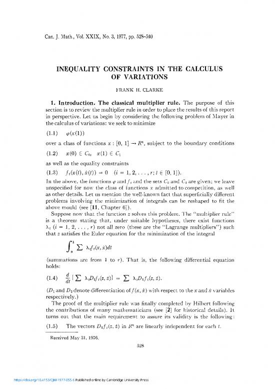 picture1_Calculus Pdf 169449 | Inequality Constraints In The Calculus Of Variations