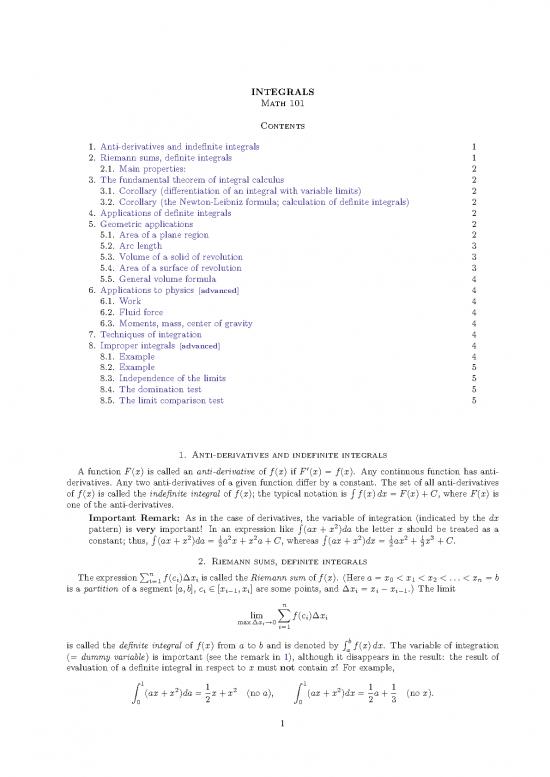 picture Calculus Pdf 170267 | Integral