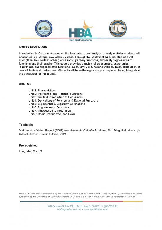 picture Calculus Pdf 170308 | Introduction To Calculus Course Description