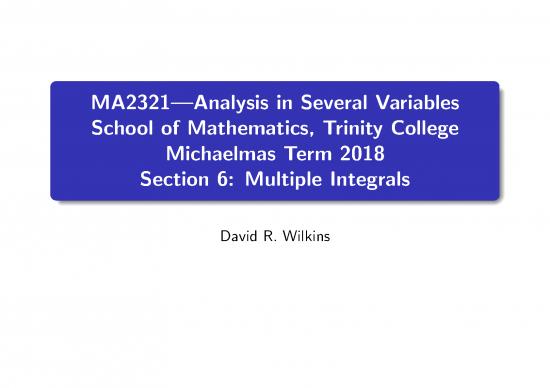 picture Multiple Integrals Pdf 170568 | Ma2321 Mich2018 Multipleintegral Slides