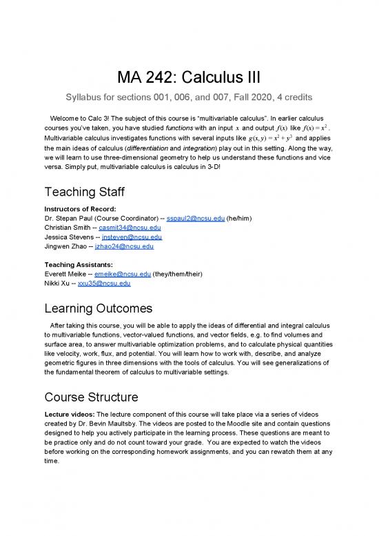 picture_Calculus Pdf 169253 | Ma 242 Instructor Syllabus Fall 2020