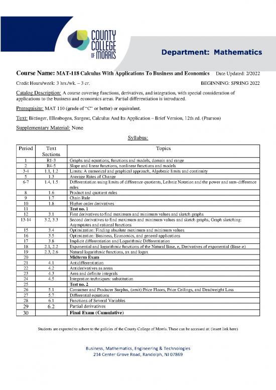 picture Calculus Pdf 170186 | Mat 118 Calculus With Applications To Business And Economics