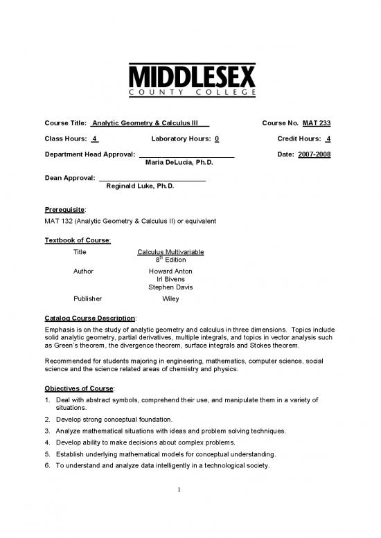 picture_Calculus Pdf 170590 | Mat 233 Analytic Geometry Calculus Iii F07