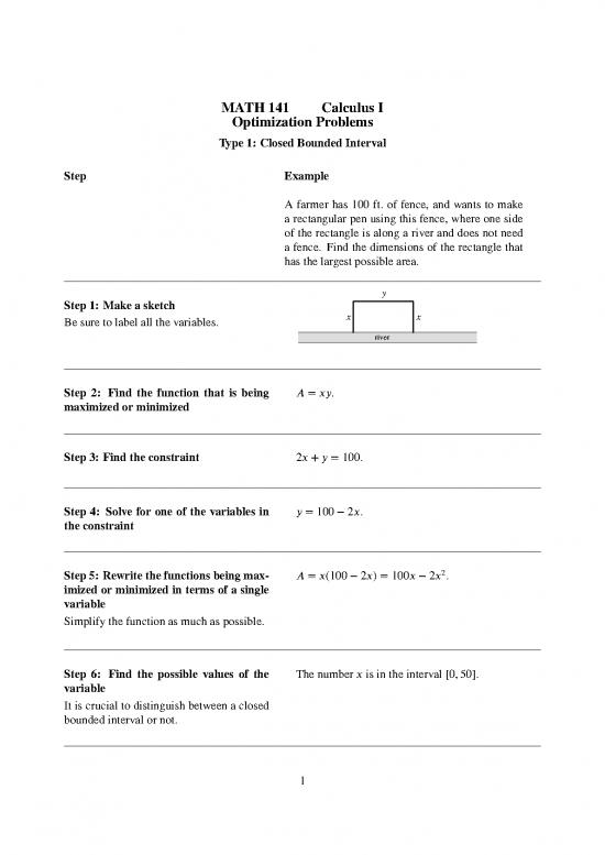 picture1_Calculus Pdf Download 170997 | Math141 Optimization Handout