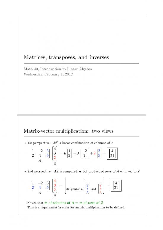 picture Matrix Pdf 171490 | Math40 Lect07