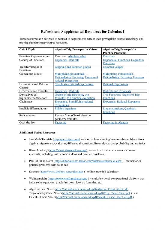 picture Calculus Pdf 169753 | Math 11 And 21 Refresher