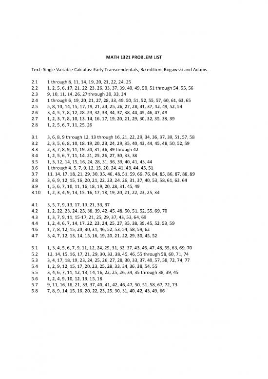 picture1_Calculus Pdf 169438 | Math 1321 Problem List