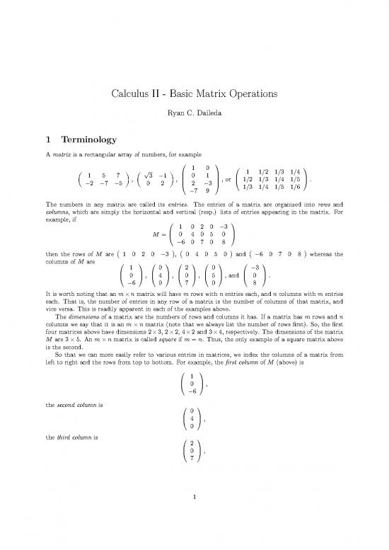 picture1_Matrix Calculus Pdf 171221 | Matrices