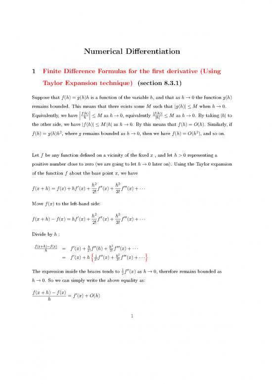 picture1_Derivative Formulas 169689 | Numerical Differentiation