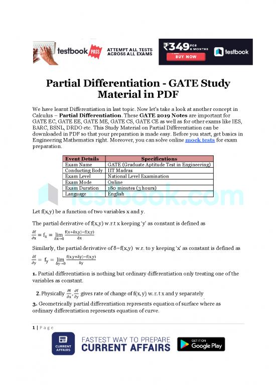 picture Calculus Pdf 169597 | Partial Differentiation Gate Study Material In Pdnew  4033fe6b