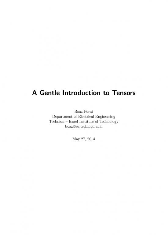 picture_Calculus Pdf 170263 | Porat A Gentle Introduction To Tensors 2014