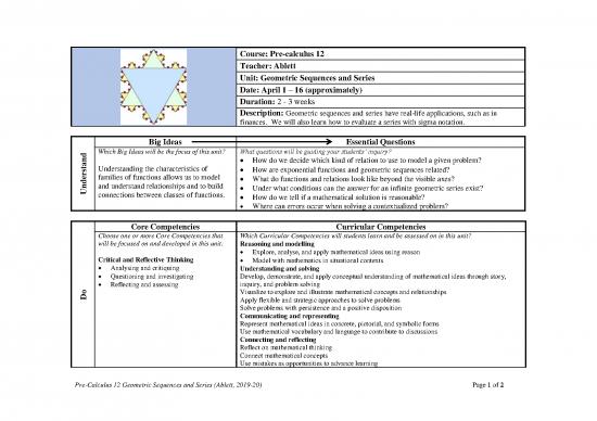 picture1_Calculus Pdf 169135 | Pre Calculus 12 Online Unit Plan Geometric Sequences And Series Ablett
