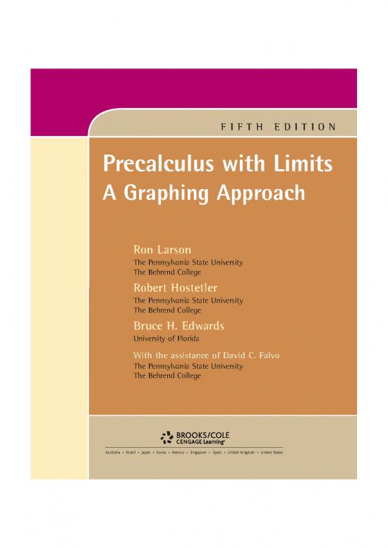picture Precalculus Pdf 169975 | Preface